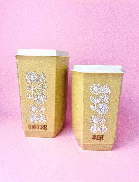 Lustro-ware Coffee + Tea Canister Set