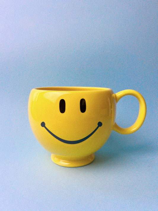 Vintage 90's Teleflora Smiley Face Mug