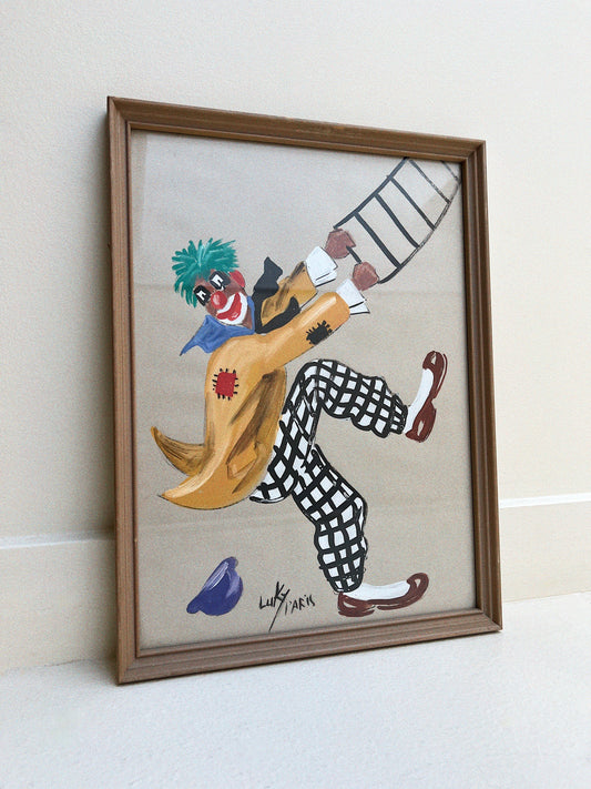 Luky Paris Clowns | Original Watercolour Paintings, Set of 3