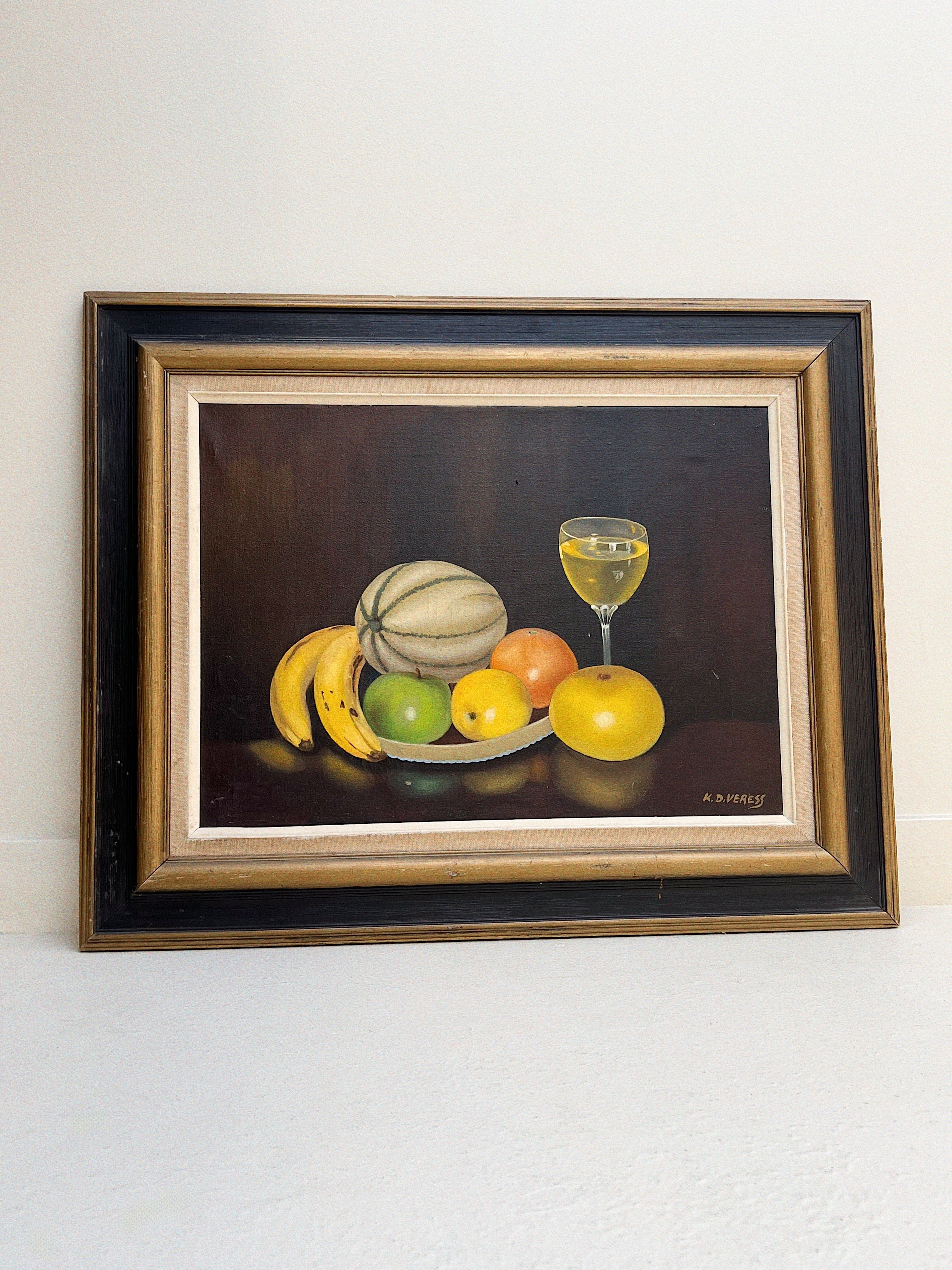 VIntage Wine + Fruit Still Life | Oil Painting – Afterall