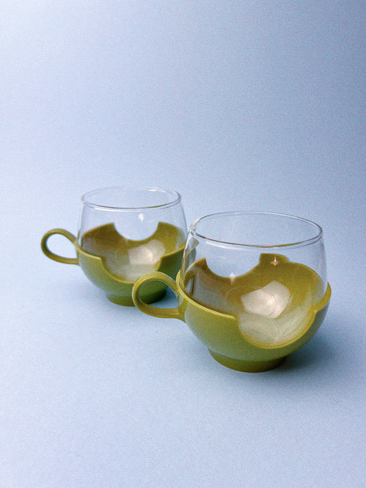Pyrex Roly Poly Drinkup | Avocado Green, Set of 2