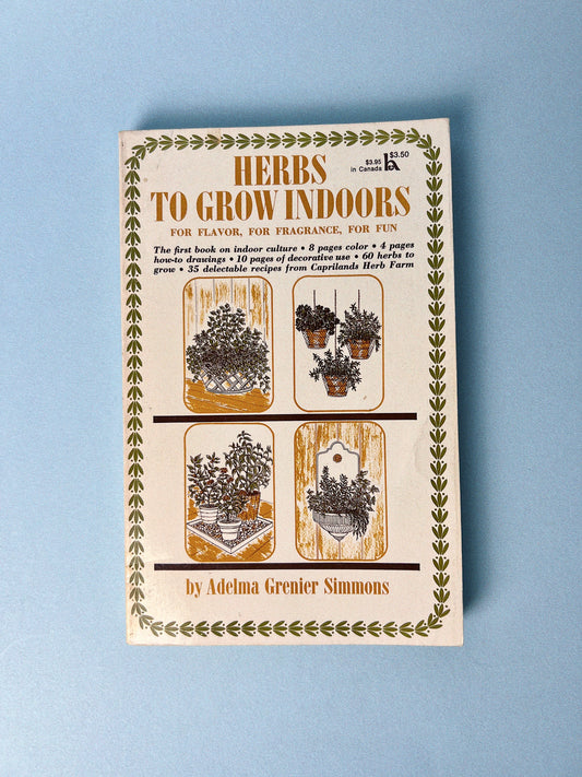 Vintage Herbs to Grow Indoors Book