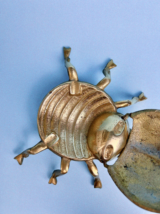 Vintage Brass Lady Bug | Ashtray/Trinket Dish