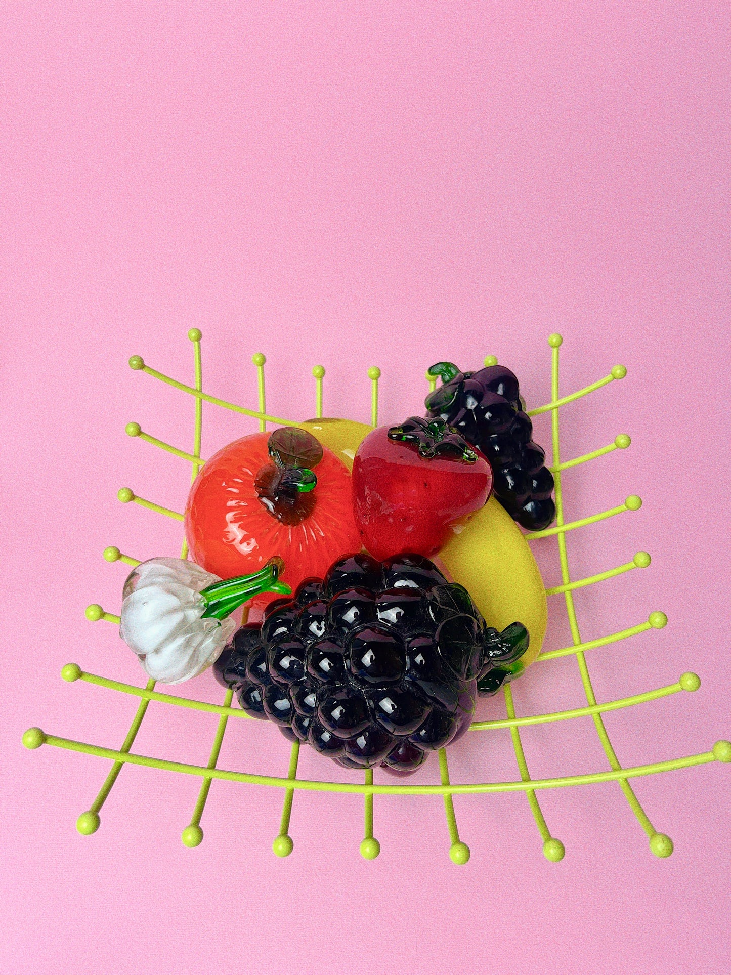 Murano Style Glass Fruit + Veg
