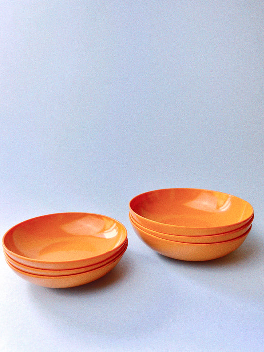Vintage Maplex Bowls, Set of 3 | Orange