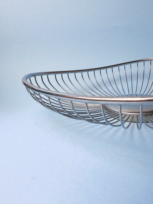 Lenard Silver Plate Wire Fruit/Bread Basket