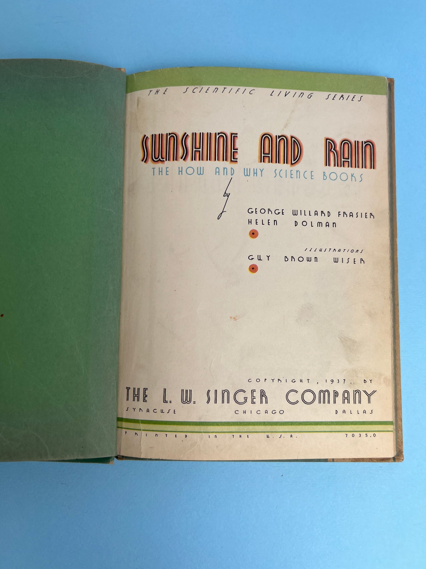SUNSHINE and RAIN, the How and Why Science Books