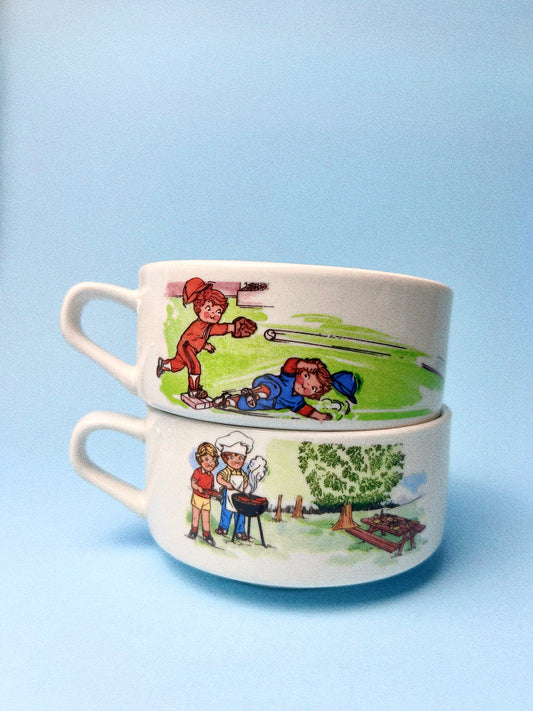 Vintage Campbell's Ceramic Soup Mugs