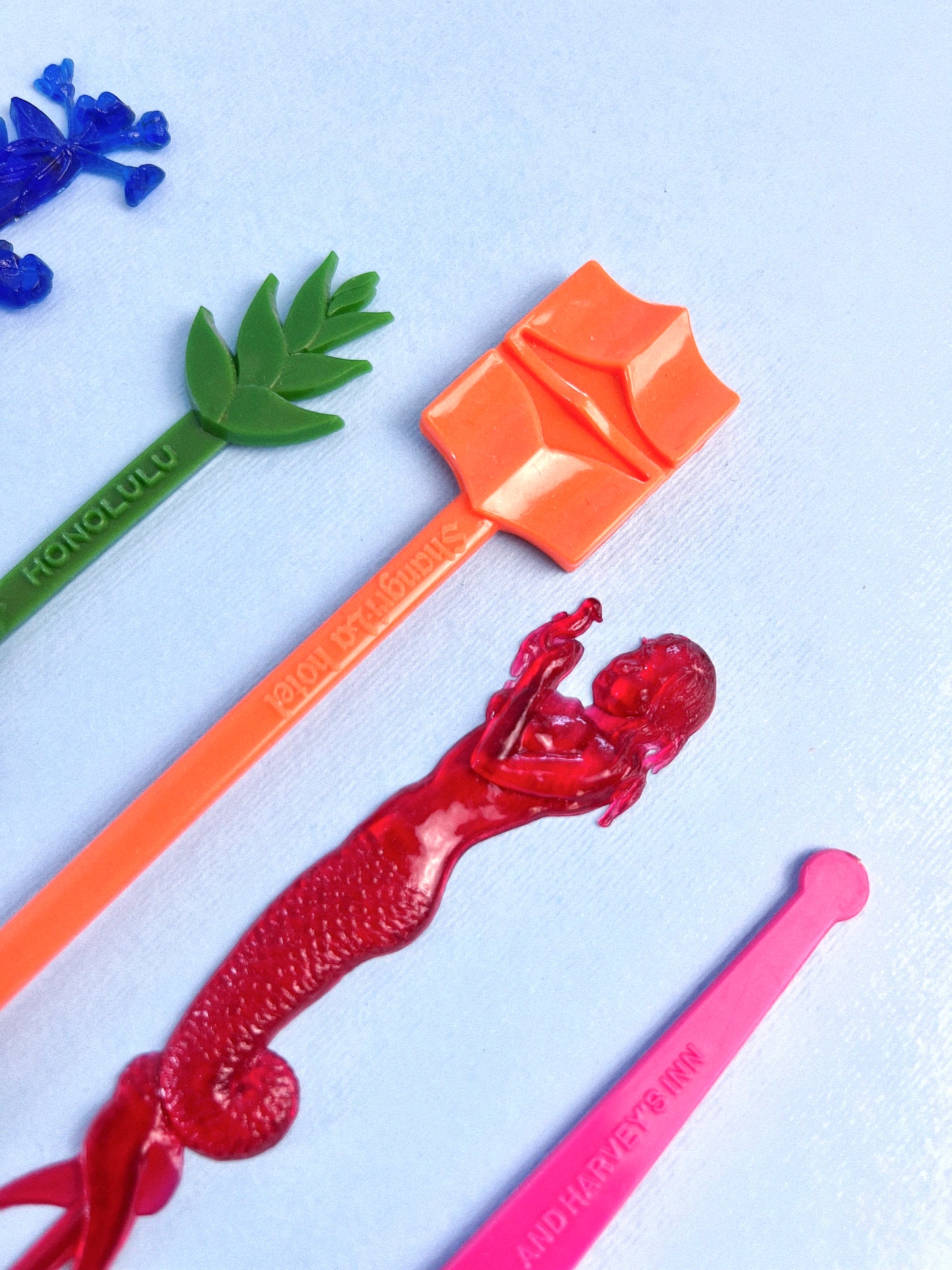 Vintage Swizzle Stir Sticks Mix Pack, Set of 5