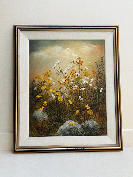 Daisy Field Original Oil Painting