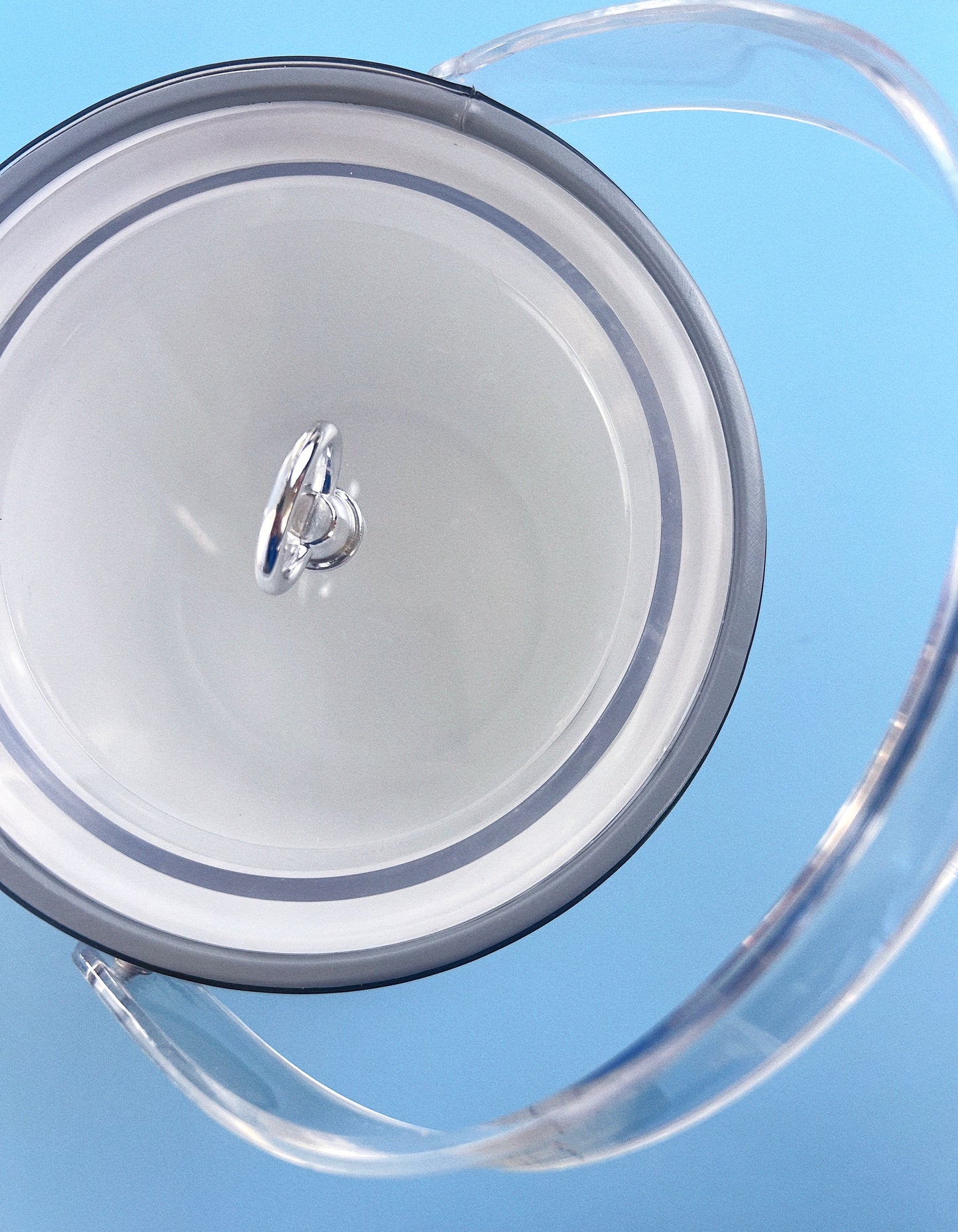 Vintage Georges Briard Silver Ice Bucket with Lucite Handle