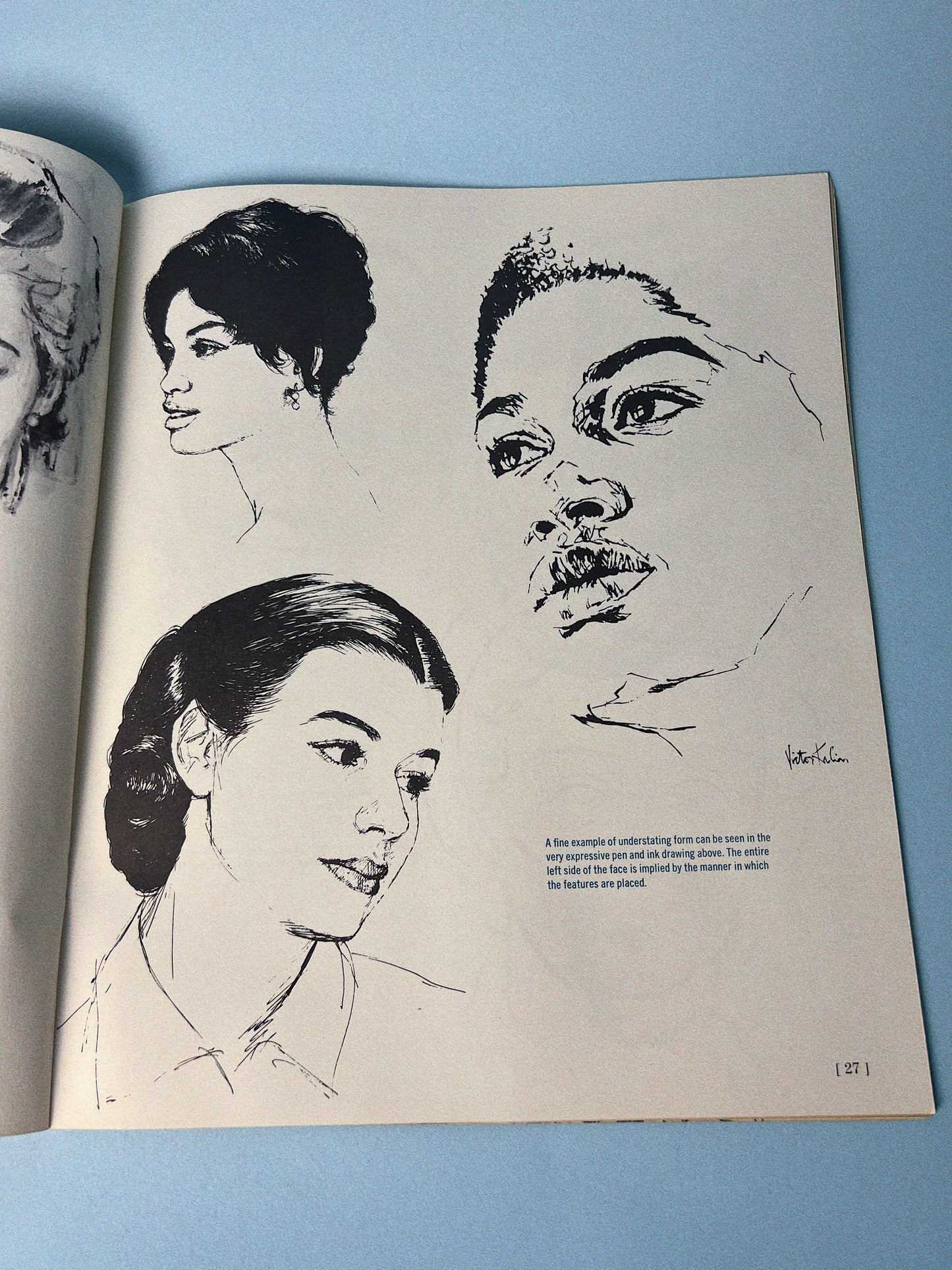 Vintage The Art of Drawing Heads + Hands from The Grumbacher Library Series