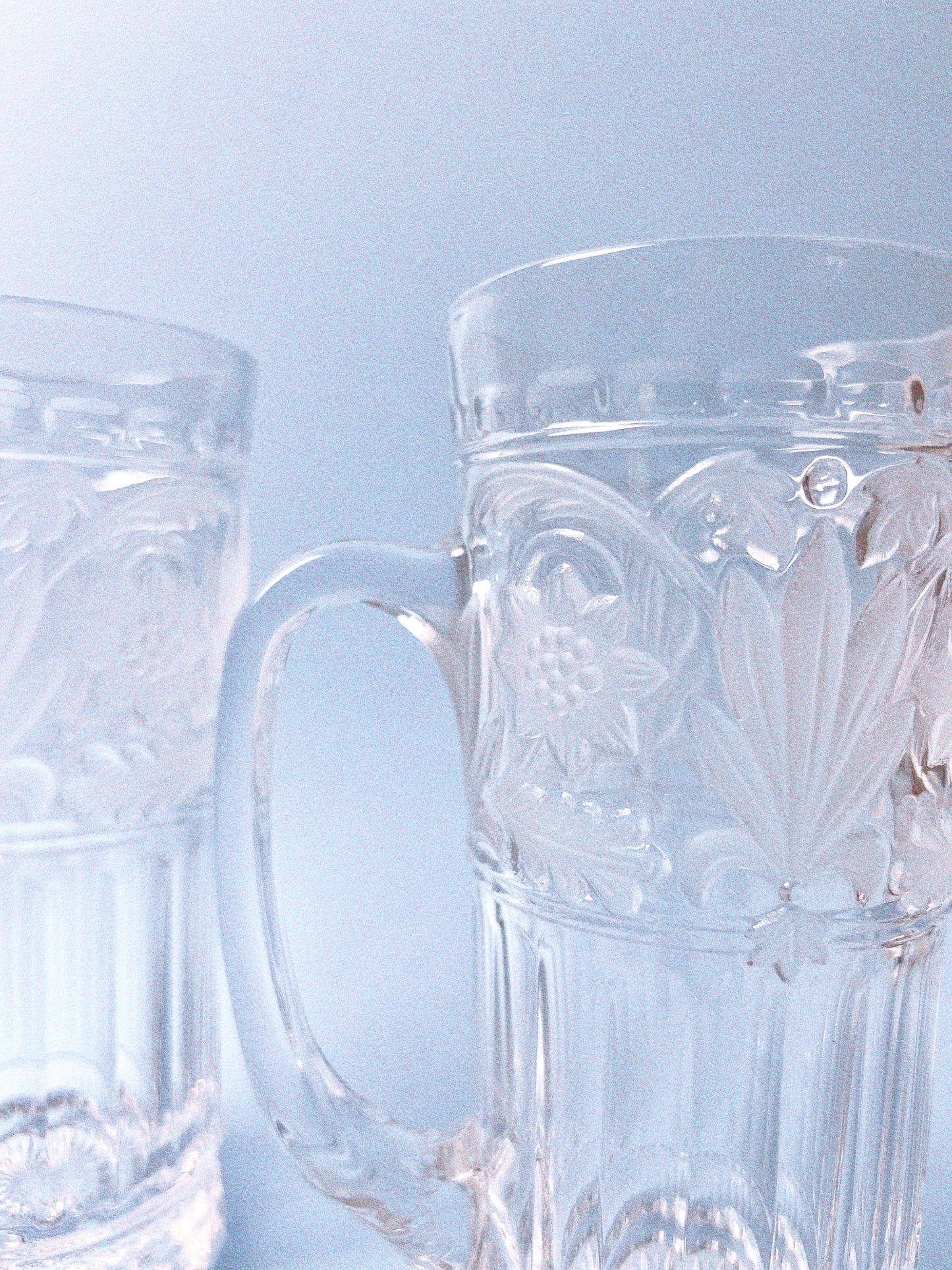 Vintage 'Mikasa' Frosted Trellis Mugs, Set of 2