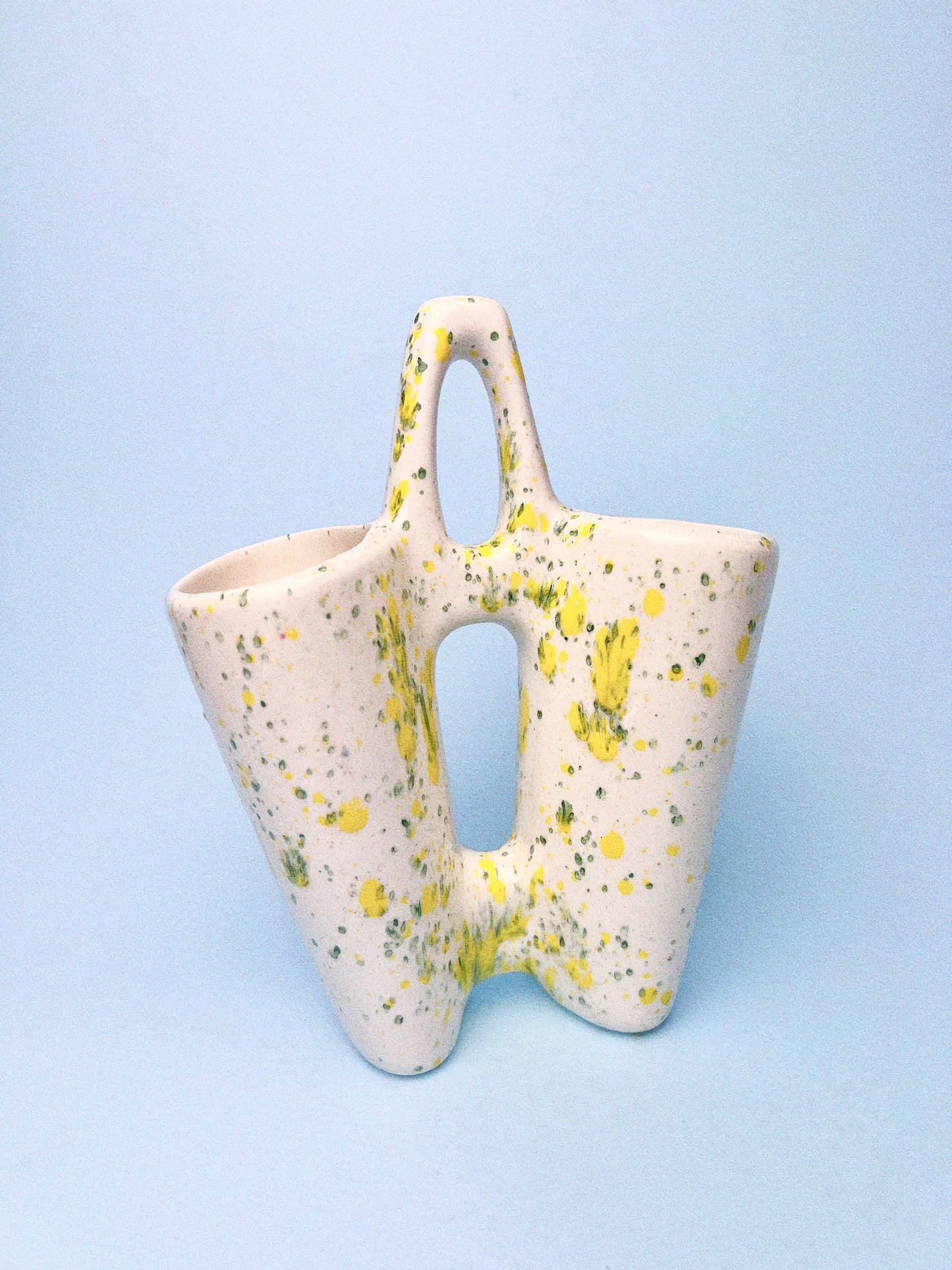 Vintage Splatter Dual Vase