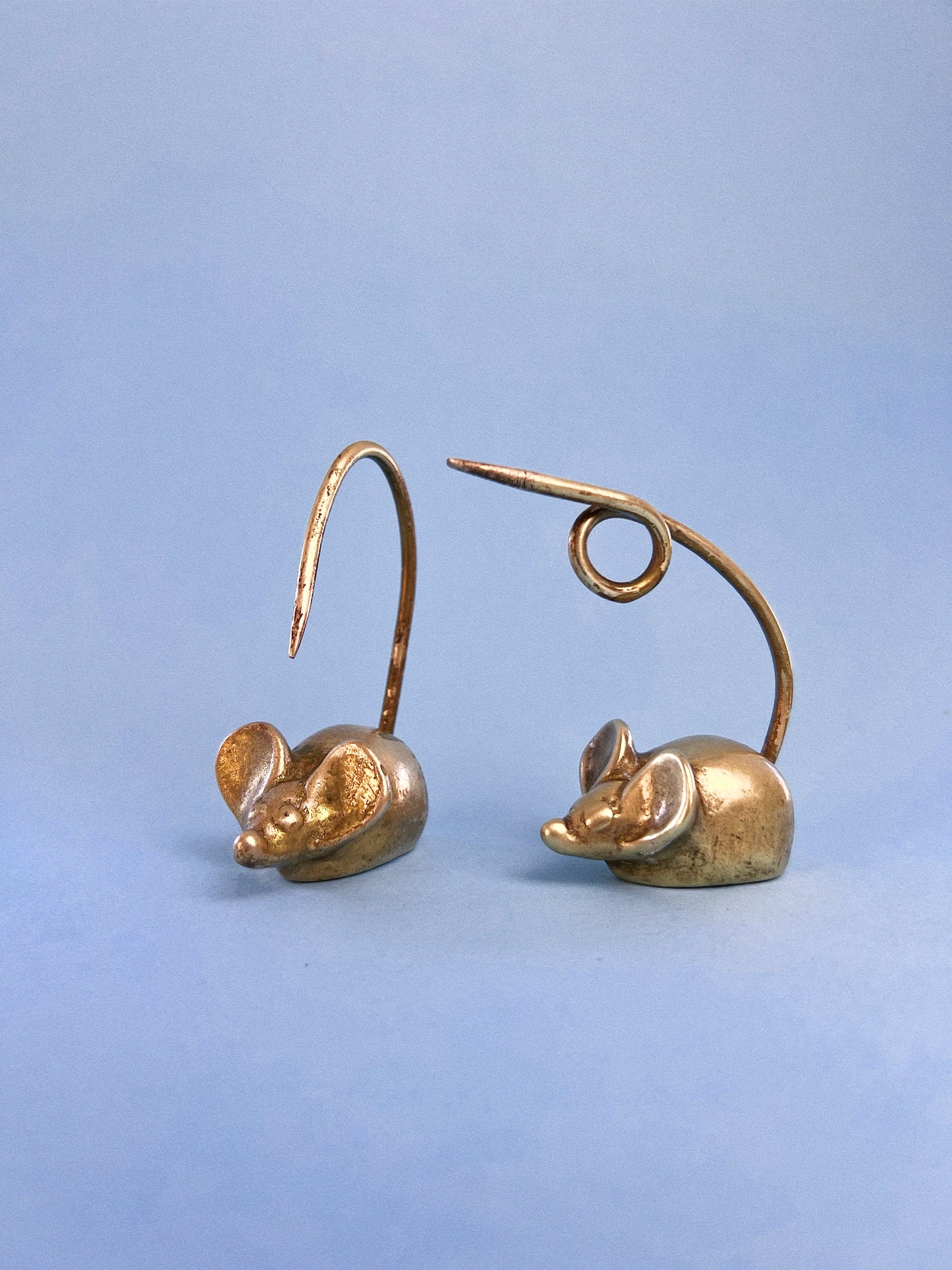 Vintage 'Riverside' Brass Mice, Set of 2