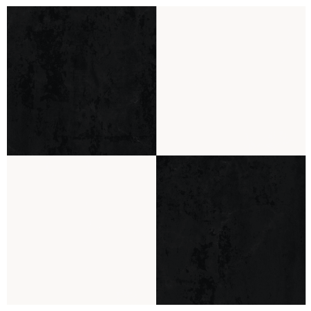 Checkerboard Sticker Tile | Onyx