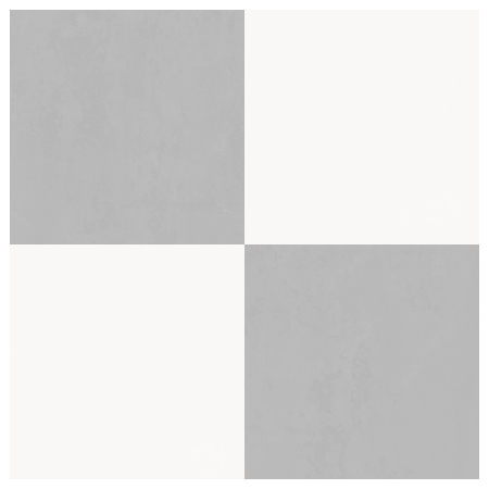 Checkerboard Sticker Tile | Dove Grey