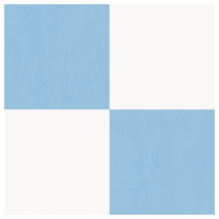 Checkerboard Sticker Tile | Whispering Blue