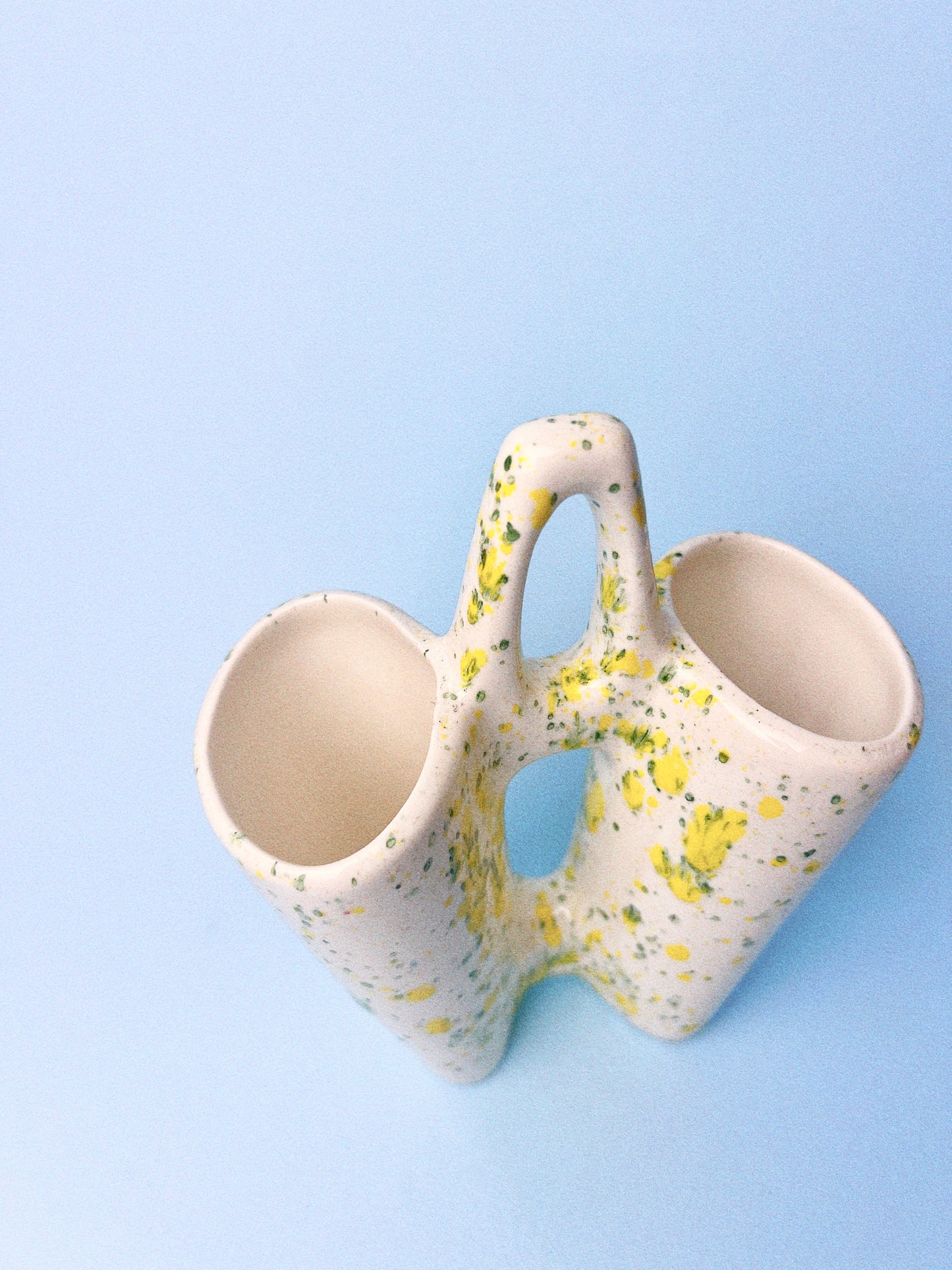 Vintage Splatter Dual Vase