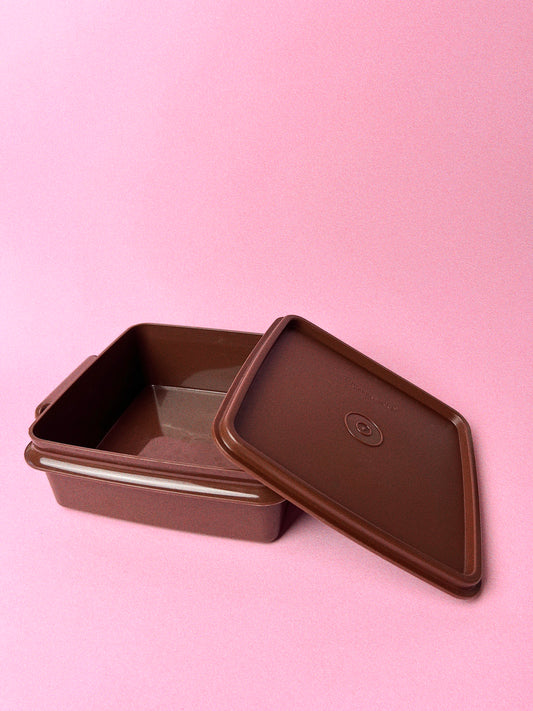 Vintage Tupperware Sandwich Keeper | Brown