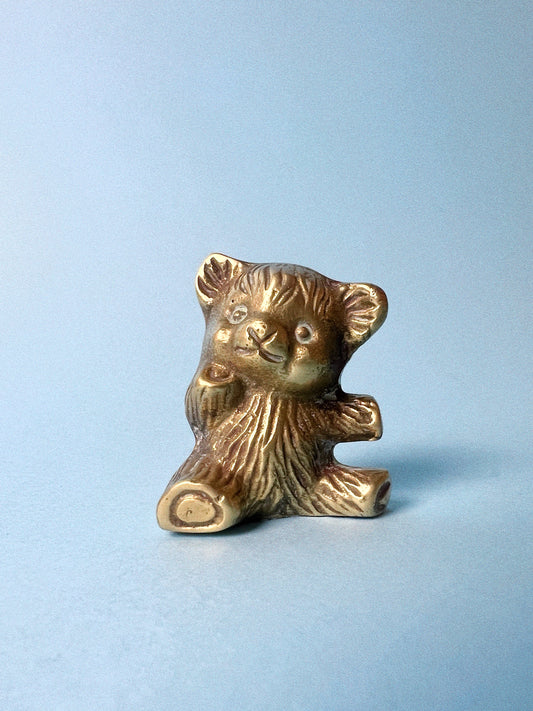 Vintage Brass Bear | Miniature
