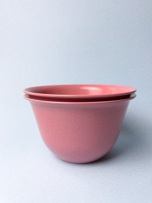 Vintage Rose Pink Duraware Bowls | Set of 2