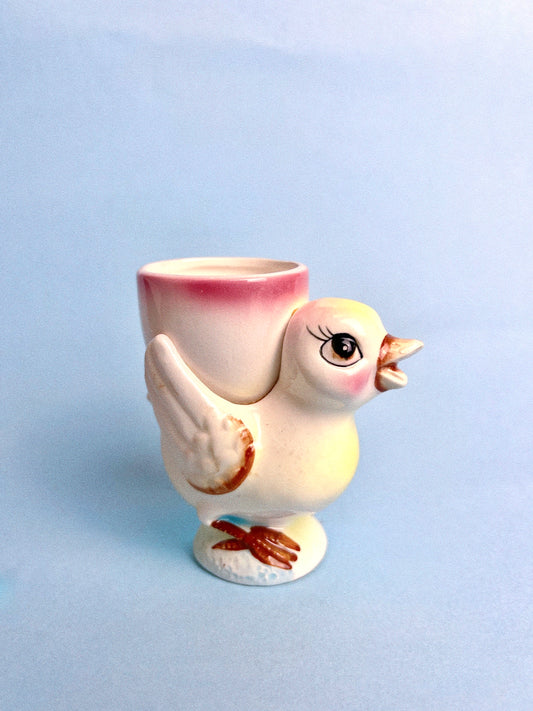 Vintage Chickadee Egg Cup