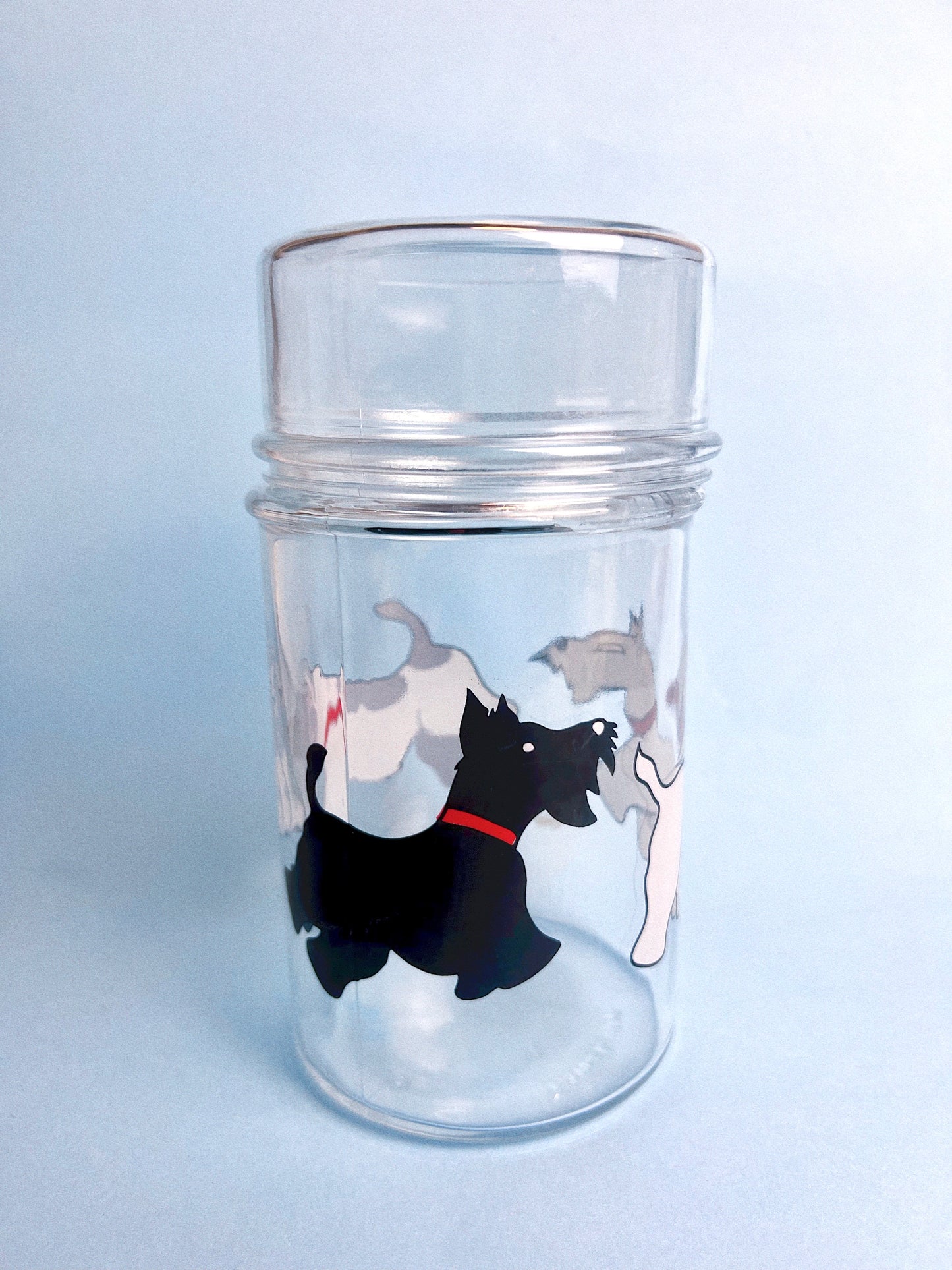 Vintage Schnauzer Glass Jar | LE PARFAIT FRANCE
