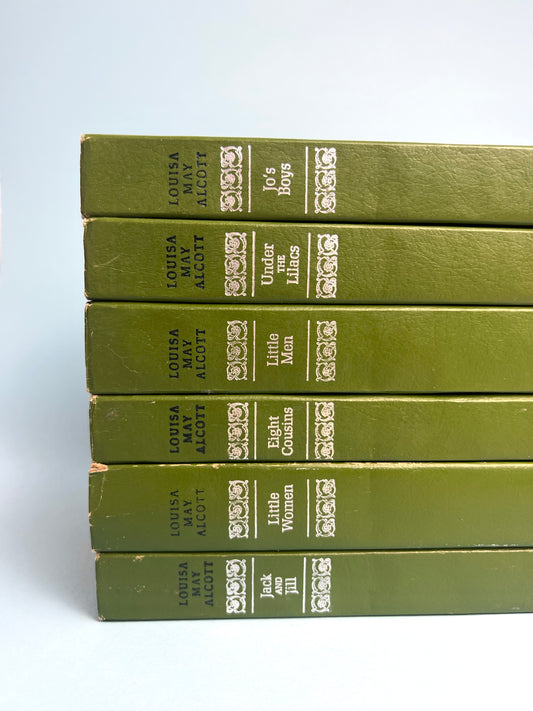 Vintage The Classic Books by Louisa May Alcott, Set of 6
