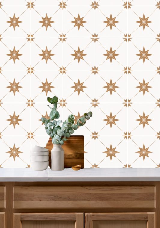 Estella Sticker Tile | Golden Age - White