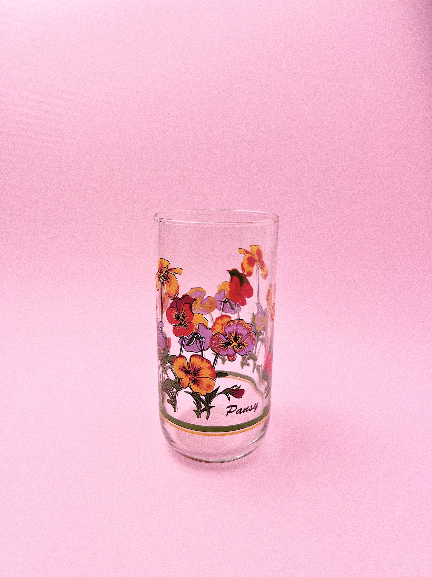 Pansy Glasses, Set of 4 | Tall