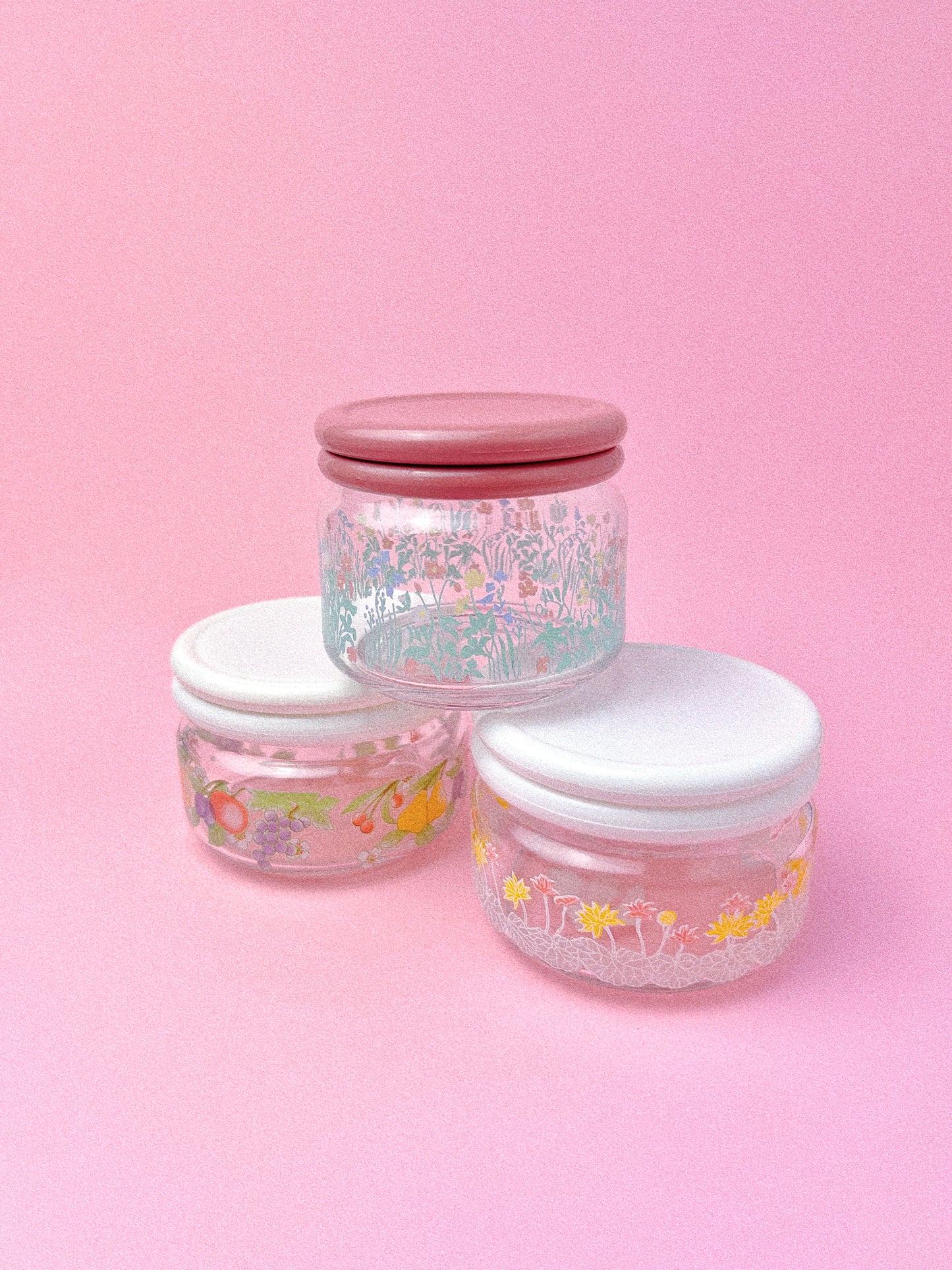 Tropical Floral Stash Jar