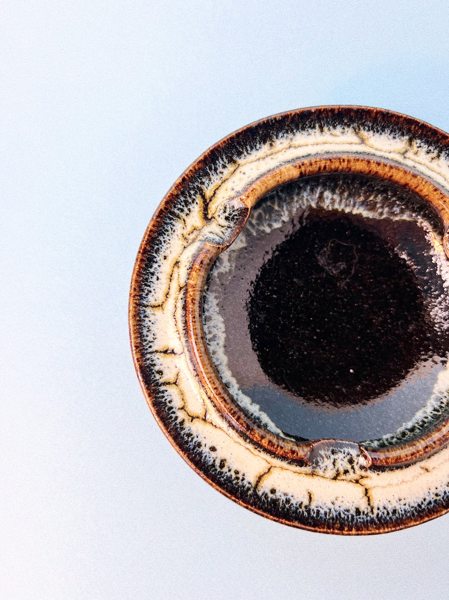 Vintage Ceramic Glazed Ashtray