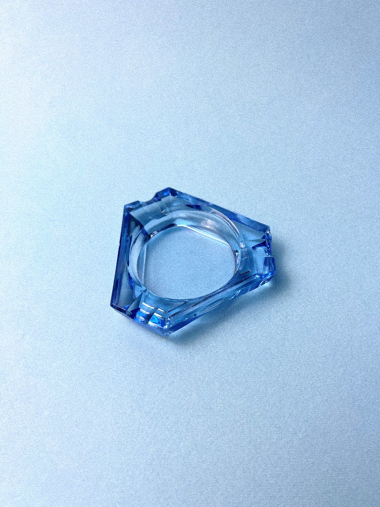 Vintage Bohemian Glass Mini Ashtray