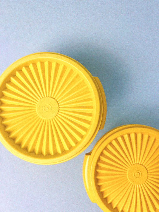 Tupperware Servalier Bowl Set of 2 | Yellow