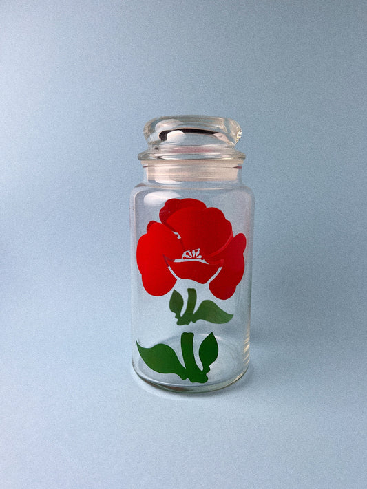 Vintage Foxy Floral Canister