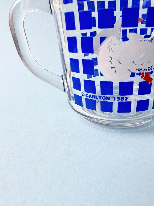 Vintage Carlton Glass Country Geese Mug | Luminarc