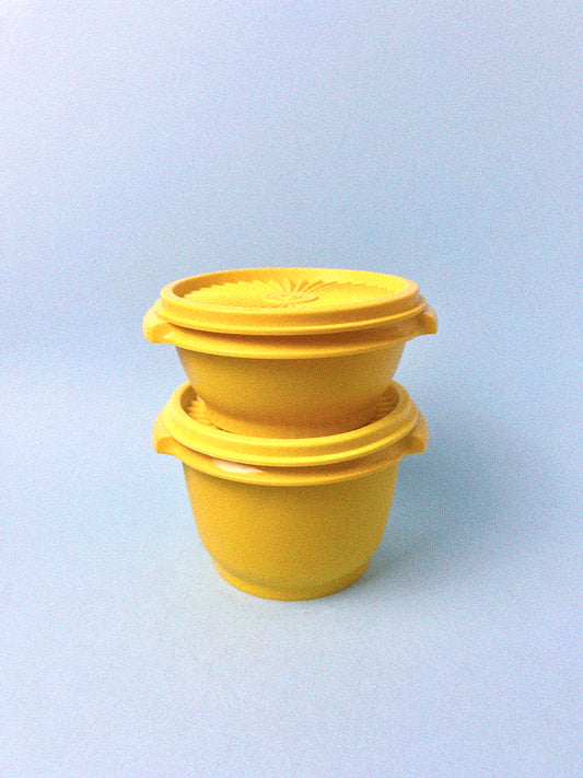 Tupperware Servalier Bowl Set of 2 | Yellow