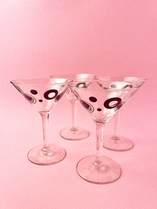 Midge Cocktail Set, Pitcher + Set of 4 Martini Glasses