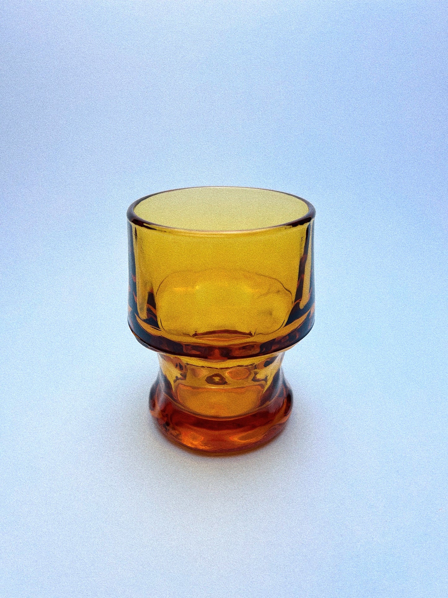 Vintage Georgian Amber Anchor Hocking Glasses, Set of 2