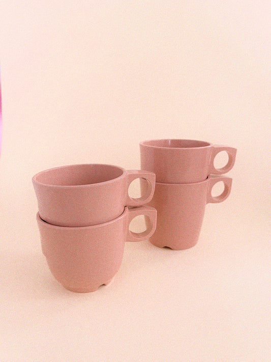 Matilda Melmac Nesting Mugs -  Set of 2 | Rose