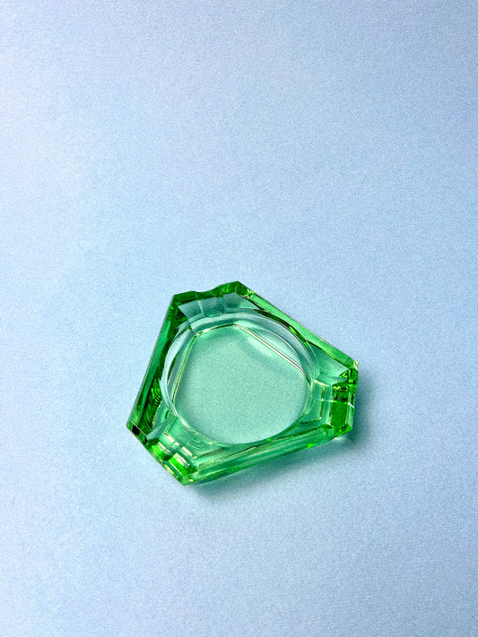 Vintage Bohemian Glass Mini Ashtray