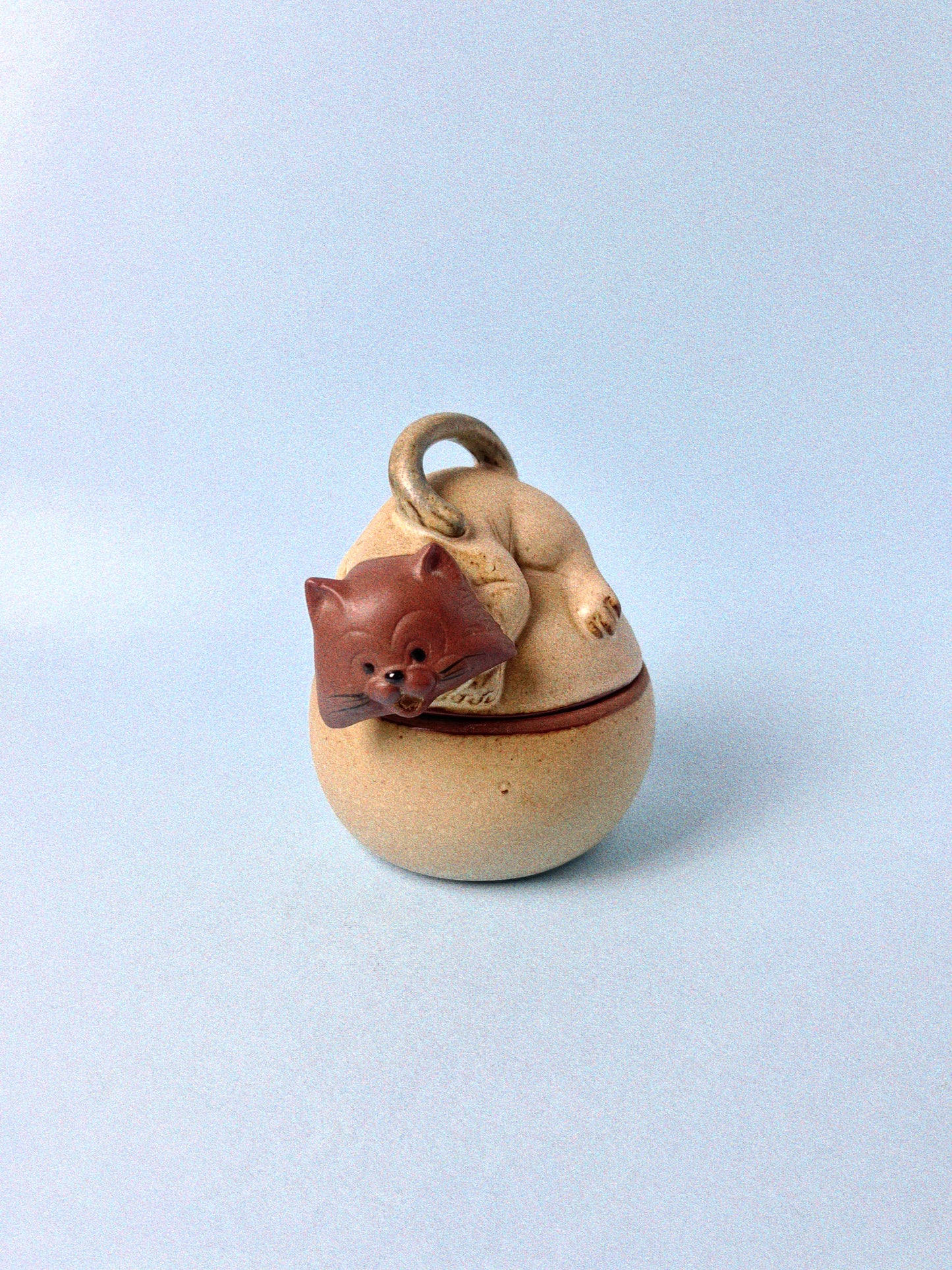 Tom Cat Stoneware Sugar Bowl