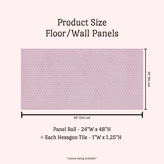 Hex Tile Panel Roll | Lavender Haze