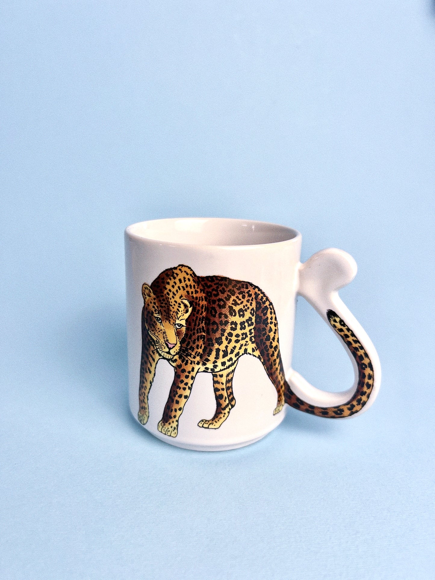 Vintage Wild Cat Mugs