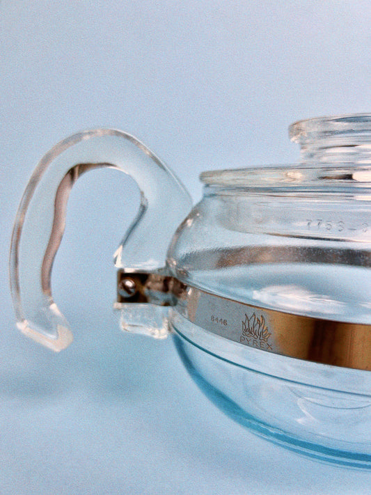 Vintage Pyrex Flamware Teapot | 6 Cup
