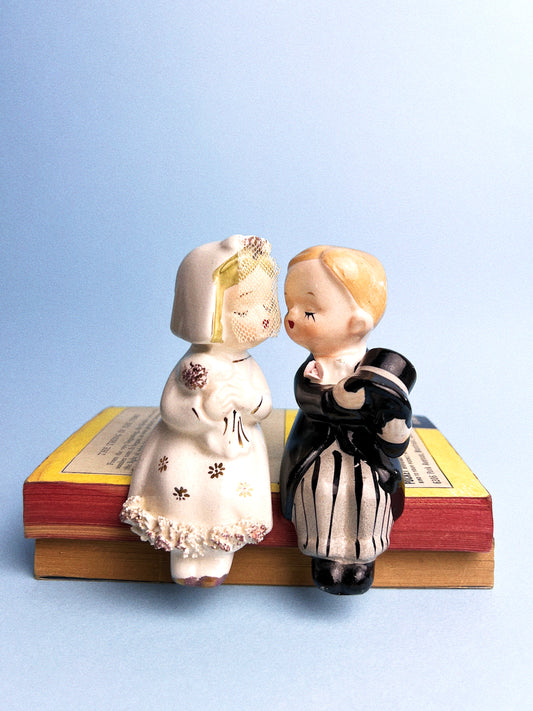 Vintage Bride + Groom | Salt + Pepper Shakers