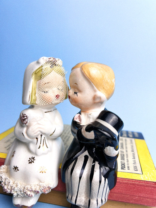 Vintage Bride + Groom | Salt + Pepper Shakers