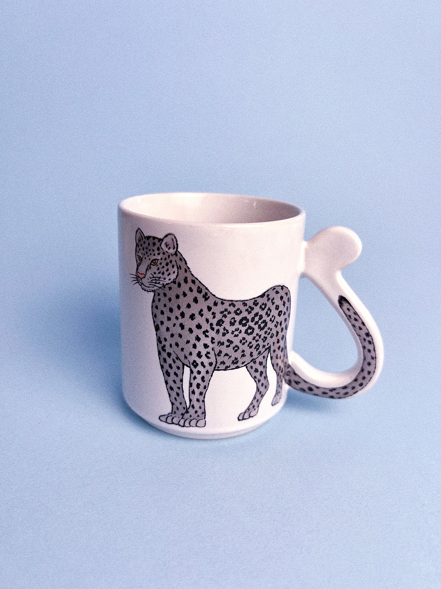 Vintage Wild Cat Mugs