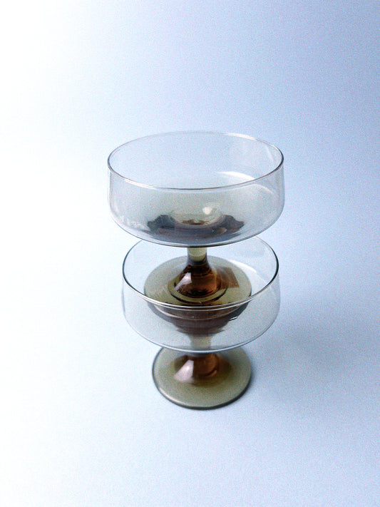 Tawny Champagne Coupes, Set of 2